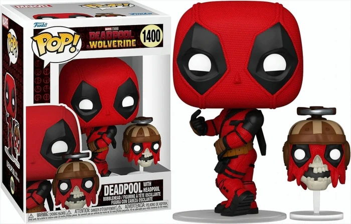 FunKo Pop! - Marvel Deadpool & Wolverine - Deadpool with Headpool