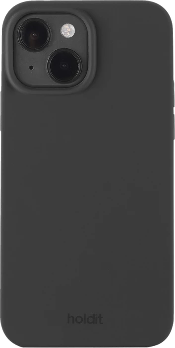 Holdit Silicone Case für Apple iPhone 15 schwarz