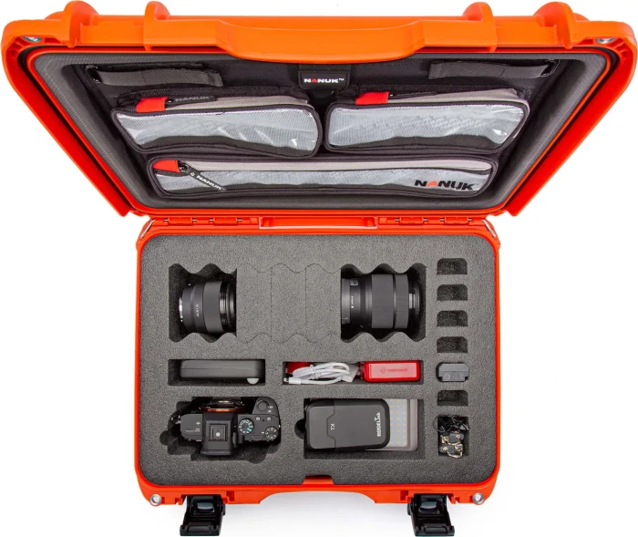 Nanuk 925 DSLR Kamerakoffer mit Deckel Organizer orange
