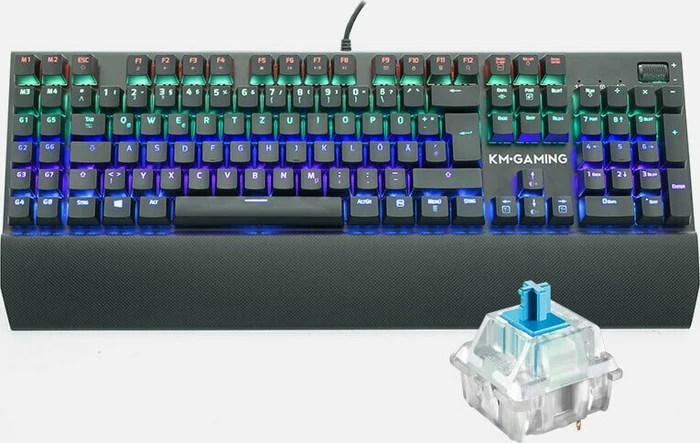 KM-Gaming K-GK2, LEDs RGB, MX RGB BLUE, USB, DE