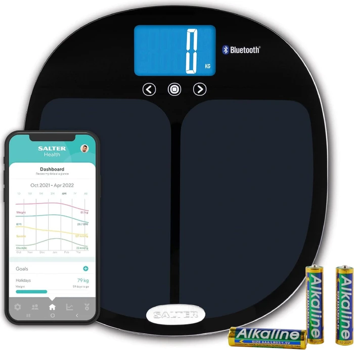 Salter 9192 BK3R digitale Körperanalysewaage schwarz