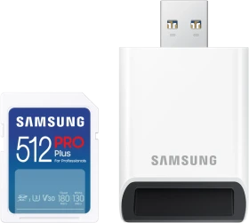 Samsung PRO Plus for Professionals R180/W130 512GB USB-Kit, UHS-I U3, Class 10