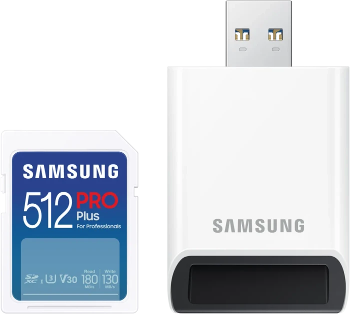 Samsung PRO Plus for Professionals / PRO Ultimate, SD UHS-I U3, V30, Rev-S / 2023