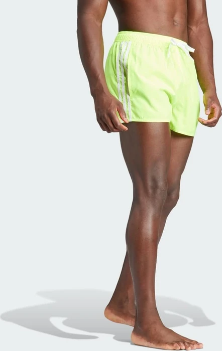 adidas 3-Streifen CLX Badeshorts lucid lemon/white (Herren)