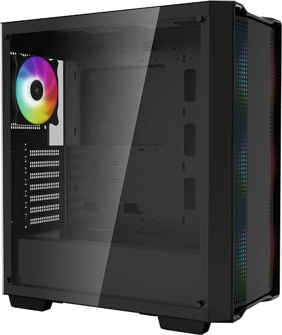 DeepCool CC560 ARGB, schwarz, Glasfenster