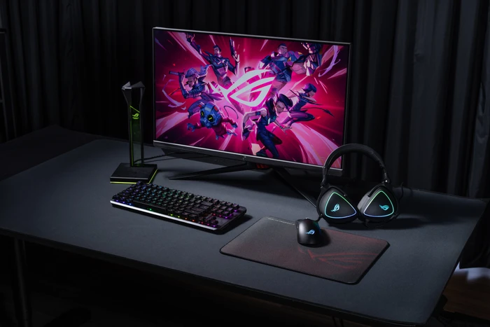 ASUS ROG Scabbard II Medium Gaming Mousepad, 360x260mm, schwarz/rot