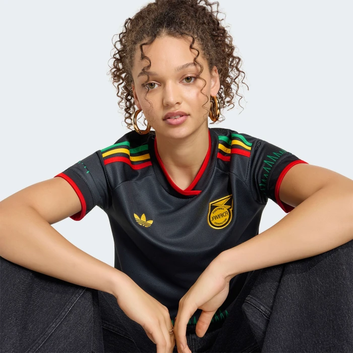 adidas Jamaika 26 x Bob Marley 2026 Auswärtstrikot kurzarm (Damen)