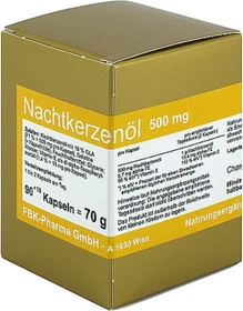 FBK-Pharma Öl der Nachtkerze 500mg Kapseln, 90 Stück
