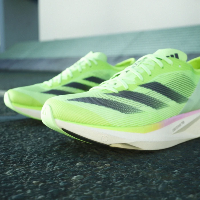 adidas Adizero Takumi Sen 10 green spark/aurora metallic/lucid lemon (Damen)