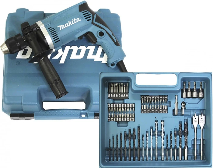Makita HP1631KX3 Elektro-Schlagbohrmaschine inkl. Koffer + Zubehör