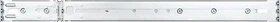SilverStone RMS06-22, Rackmountschienen, silber, 24mm, 1HE