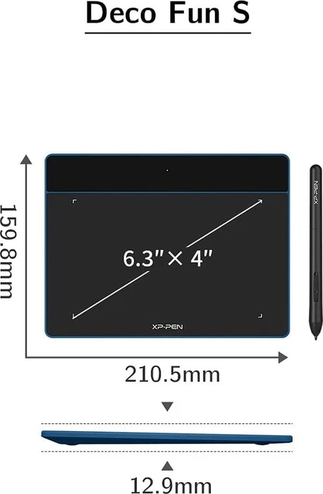 XP-Pen Deco Fun S, Space Blue