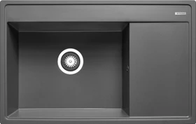 Pyramis Camea (79X50) 1B 1D LH Einbau Becken links iron grey