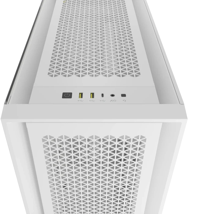 Corsair 5000D Core Airflow, weiß, Glasfenster