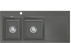 systemceram Mera Double Einbau Becken links lava