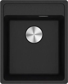 Franke Maris MRG 210-37 A flächenbündig Becken mittig mit Druckknopf onyx