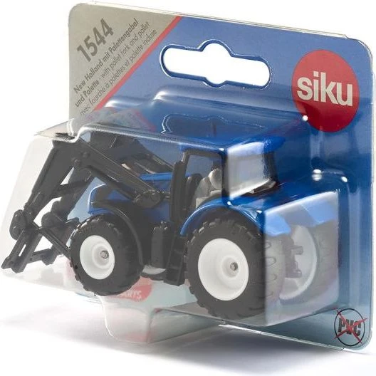 SIKU Farmer New Holland mit Palettengabel und Palette