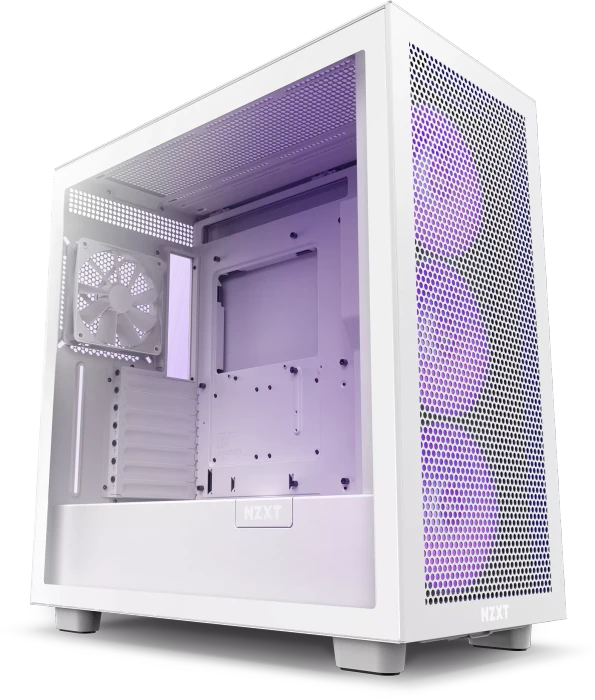 NZXT H7 Flow RGB White, weiß, Glasfenster