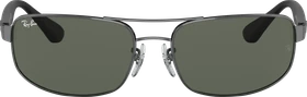 Ray-Ban RB3445 64mm gunmetal-black/green