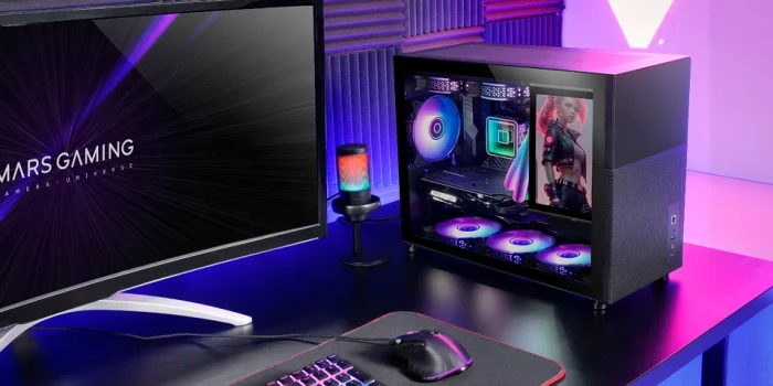 Mars Gaming MC-LCD Black, Glasfenster