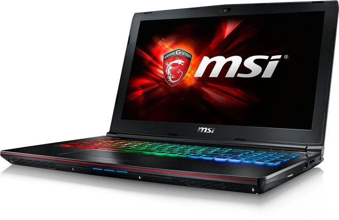 MSI GE62 7RE-088 Apache Pro, Core i7-7700HQ, 16GB RAM, 256GB SSD, 1TB HDD, GeForce GTX 1050 Ti, DE