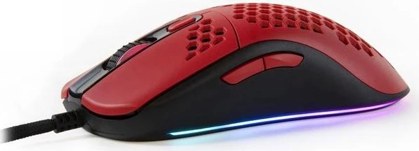 Arozzi Favo Gaming Maus schwarz/rot, USB