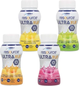 Nestlé Resource Ultra Fruit Trinknahrung Mischkarton, 4.80kg (24x 200g)