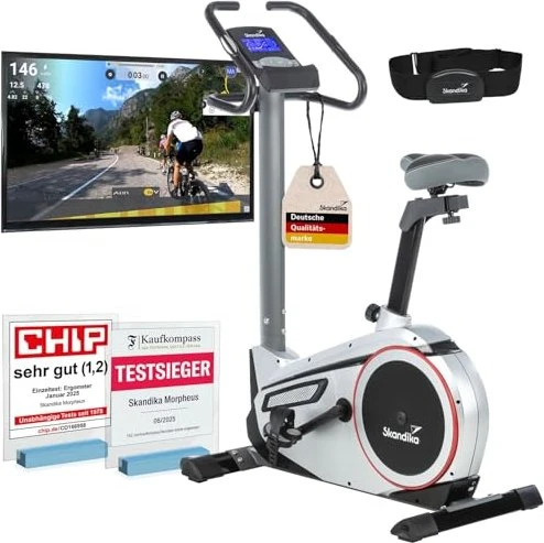 Skandika Morpheus Ergometer schwarz/silber