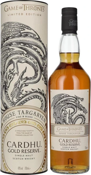 Cardhu Gold Reserve Game of Thrones House Targaryen 700ml