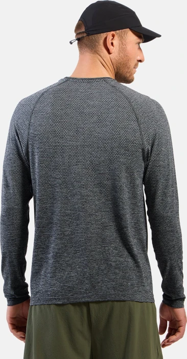 Odlo Essentials Seamless Laufshirt langarm grey melange (Herren)