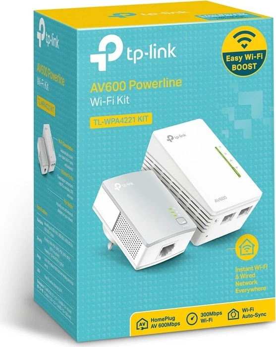 TP-Link AV600 Powerline Extender Starter Kit, Powerline/WLAN-Access Point und Powerline-Adapter Set, 2er-Bundle