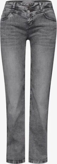 Street One Straight Leg Jeans light grey washed (Damen)