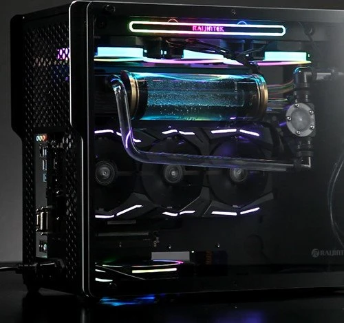 Raijintek Ophion M Evo TGS, Glasfenster