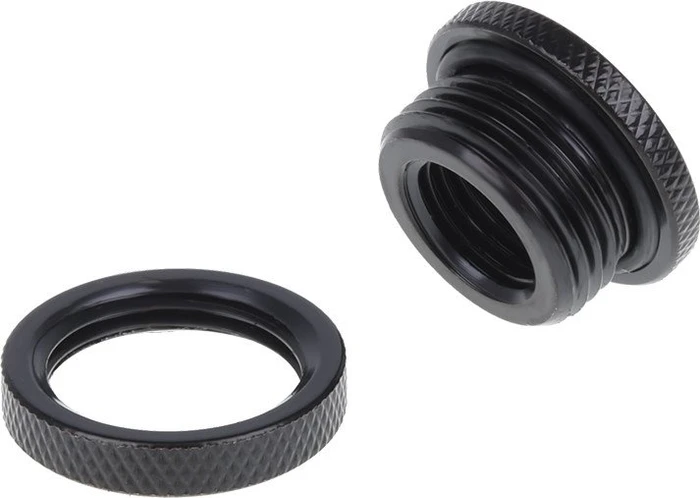 Alphacool HF Schottverschraubung kurze Version G1/4", deep black
