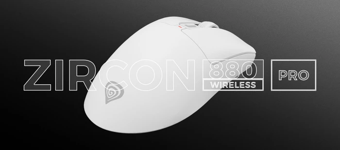 Genesis Zircon 880 Pro 8K/8K Wireless Gaming Mouse weiß, USB/Bluetooth