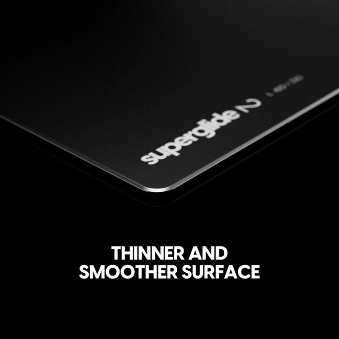 Pulsar Gaming Gears Superglide Glass Mousepad V2 L, 420x330mm, schwarz