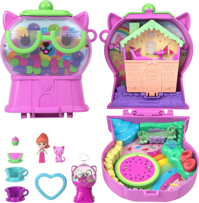 Mattel Polly Pocket - Kaugummi Kätzchen Schatulle