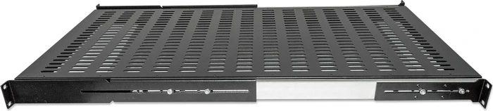 Intellinet 19" ausziehbarer Fachboden für Netzwerk- und Serverschränke, schwarz, 800mm Einbautiefe, 1HE