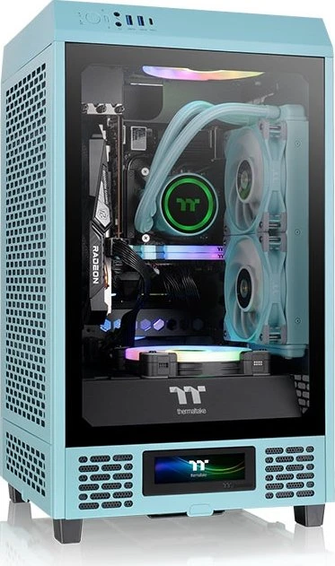 Thermaltake LCD Panel Kit 3.9" für Thermaltake The Tower 200, türkis