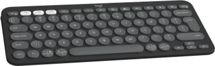 Logitech K380s Pebble Keys 2, schwarz/grau, Logi Bolt, USB/Bluetooth, EN