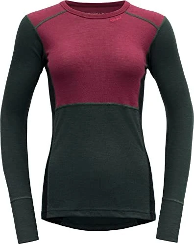 Devold Lauparen Merino 190 Funktionsshirt langarm beetroot/woods/ink (Damen)