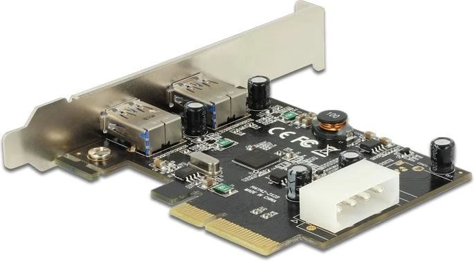 DeLOCK 2x USB-A 3.1, PCIe 3.0 x4