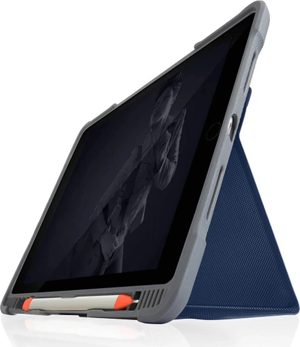 STM Dux Plus Duo blau/transparent, iPad 10.2" 7th/8th/9th gen