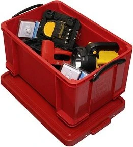 Aufbewahrungsbox, 48l, rot