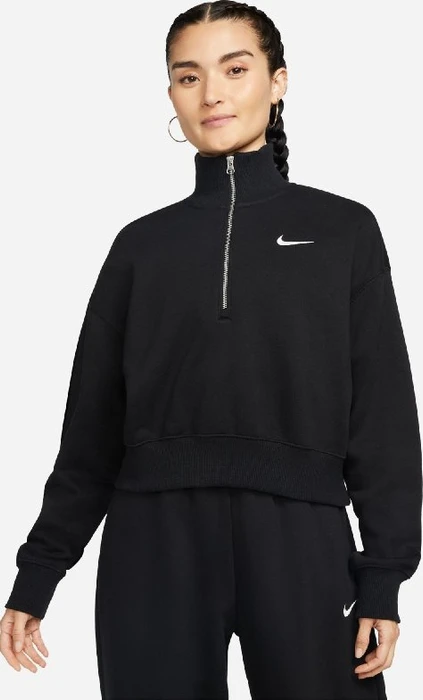 Nike Sportswear Phoenix Fleece Kurz Sweatshirt black/sail