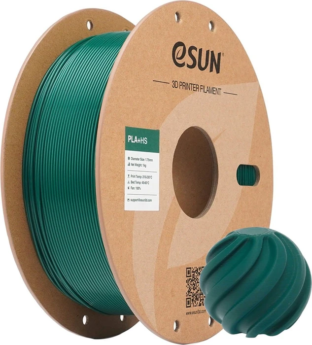 eSUN PLA+HS, Holly Green, Spule, 1.75mm, 1.00kg
