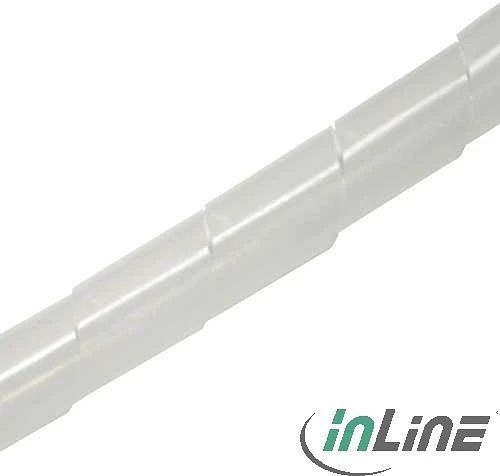 InLine Spiralband, 14mm, 10m, weiß