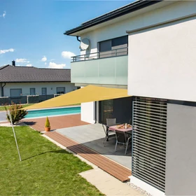 Windhager Cannes Sonnensegel dreieckig 400cm gelb