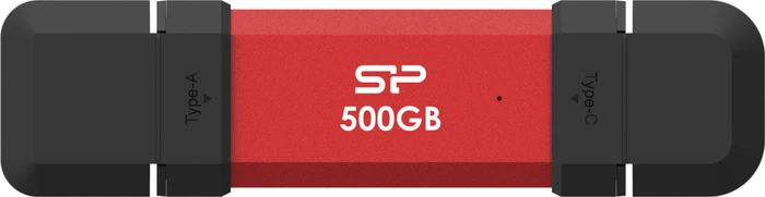 Silicon Power DS72 500GB rot, USB-A + USB-C, USB 3.2 Gen 2×1