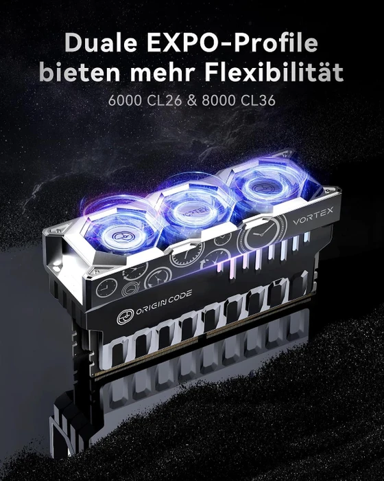 Origin Code Vortex UDIMM 48GB Kit, DDR5-8000, CL36-47-47-155